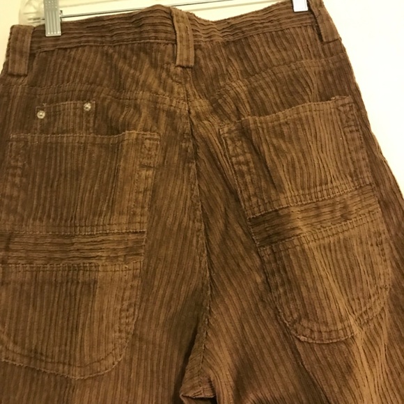 Vintage Y2K Starwear Chocolate Brown Corduroy Pants wide wale corduroy 13/14 - Picture 8 of 11